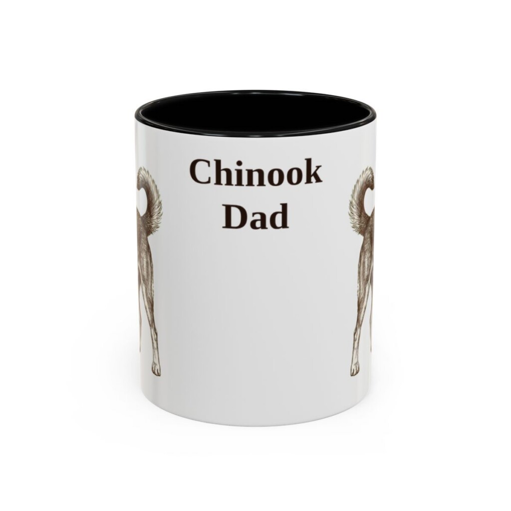 11oz-chinook-mug-dad-black-front 11oz Chinook Dog Dad Mug, Black, front view