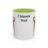 11oz-chinook-mug-dad-light-green 11oz Chinook Dog Dad Mug, Light Green, front view