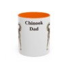 11oz-chinook-mug-dad-orange 11oz Chinook Dog Dad Mug, Orange, front view