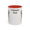 11oz-chinook-mug-dad-red 11oz Chinook Dog Dad Mug, Red, front view