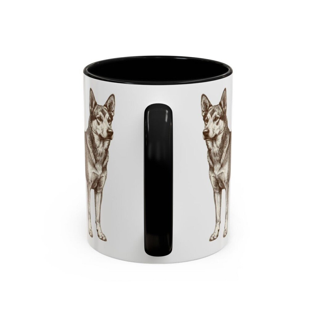 11oz-chinook-mug-humor-black-back 11oz Funny Chinook Mug, Black, back view
