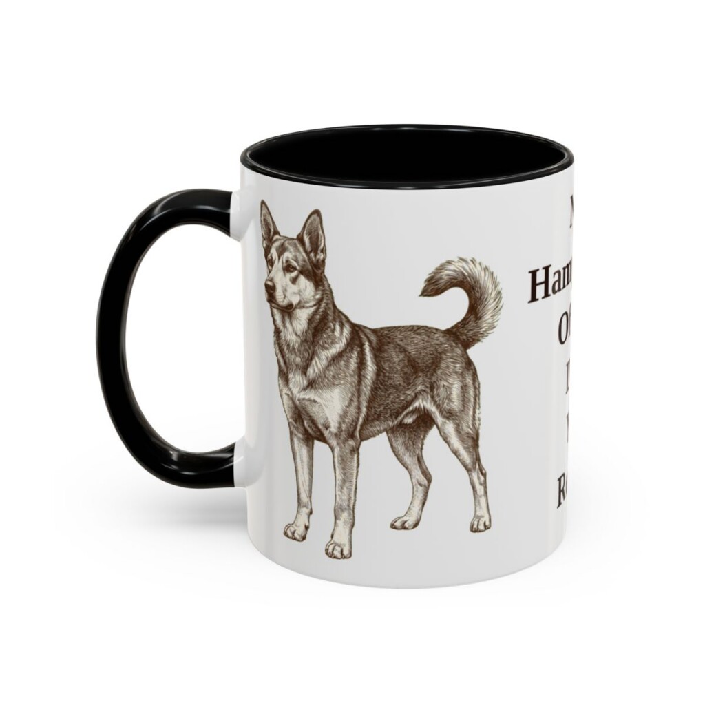 11oz-chinook-mug-humor-black-left 11oz Funny Chinook Mug, Black, left side view