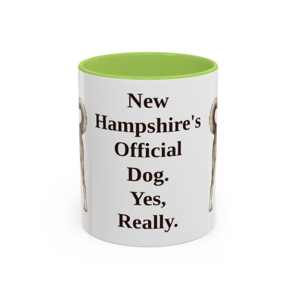 11oz-chinook-mug-humor-light-green 11oz Funny Chinook Mug, Light Green, front view