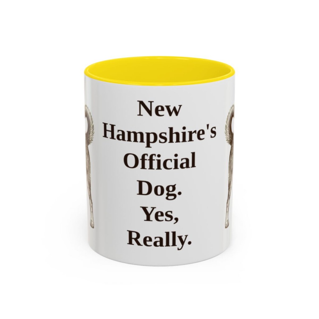11oz-chinook-mug-humor-yellow 11oz Funny Chinook Mug, Yellow, front view