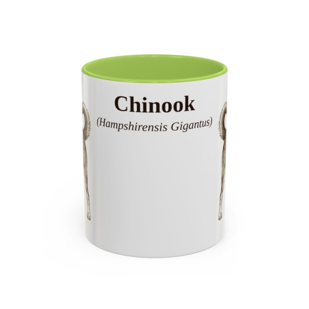 11oz-chinook-mug-latin-light-green 11oz Chinook Latin Mug, Light Green, front view