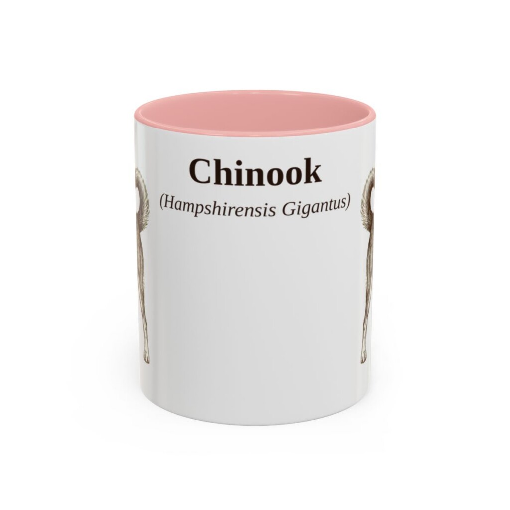 11oz-chinook-mug-latin-pink 11oz Chinook Latin Mug, Pink, front view