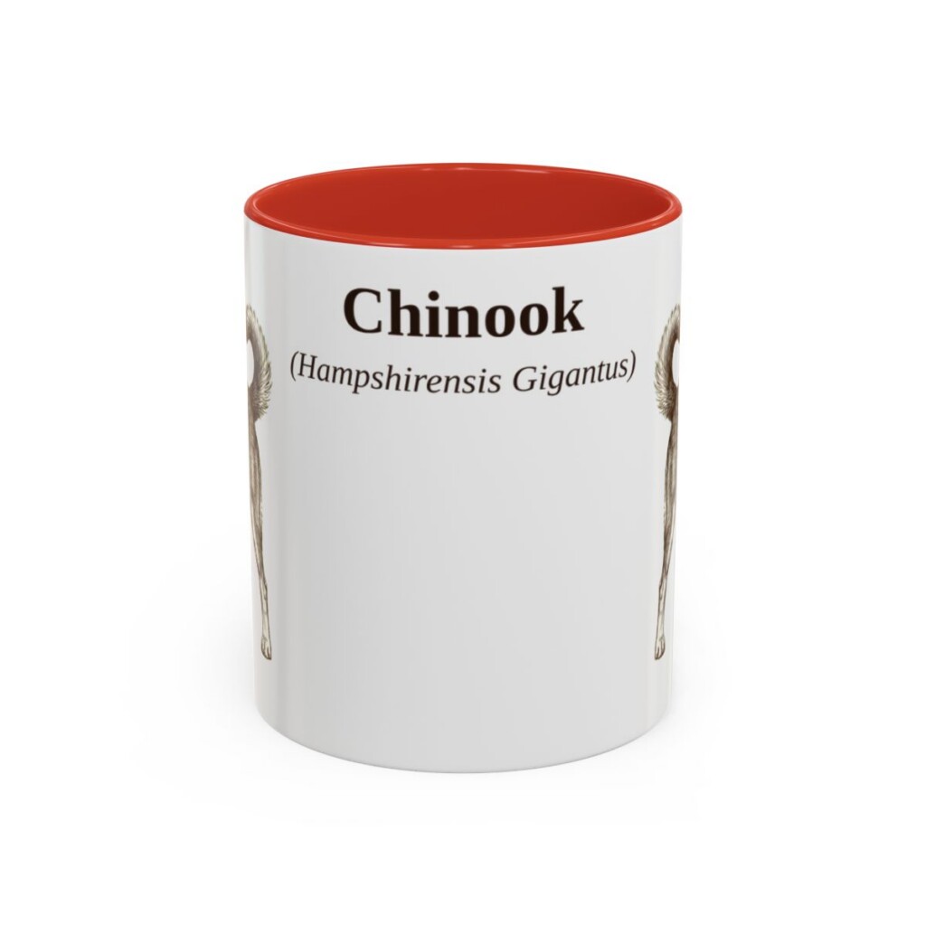 11oz-chinook-mug-latin-red 11oz Chinook Latin Mug, Red, front view