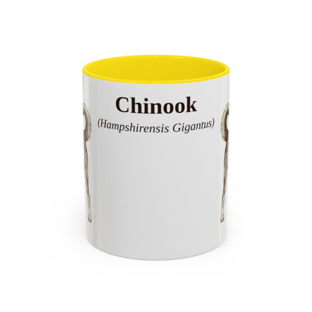 11oz-chinook-mug-latin-yellow 11oz Chinook Latin Mug, Yellow, front view