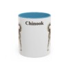 11oz Chinook Mug, Light Blue, front view