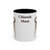 11oz Chinook Dog Mom Mug, Black, front view