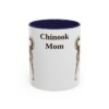 11oz Chinook Dog Mom Mug, Navy, front view