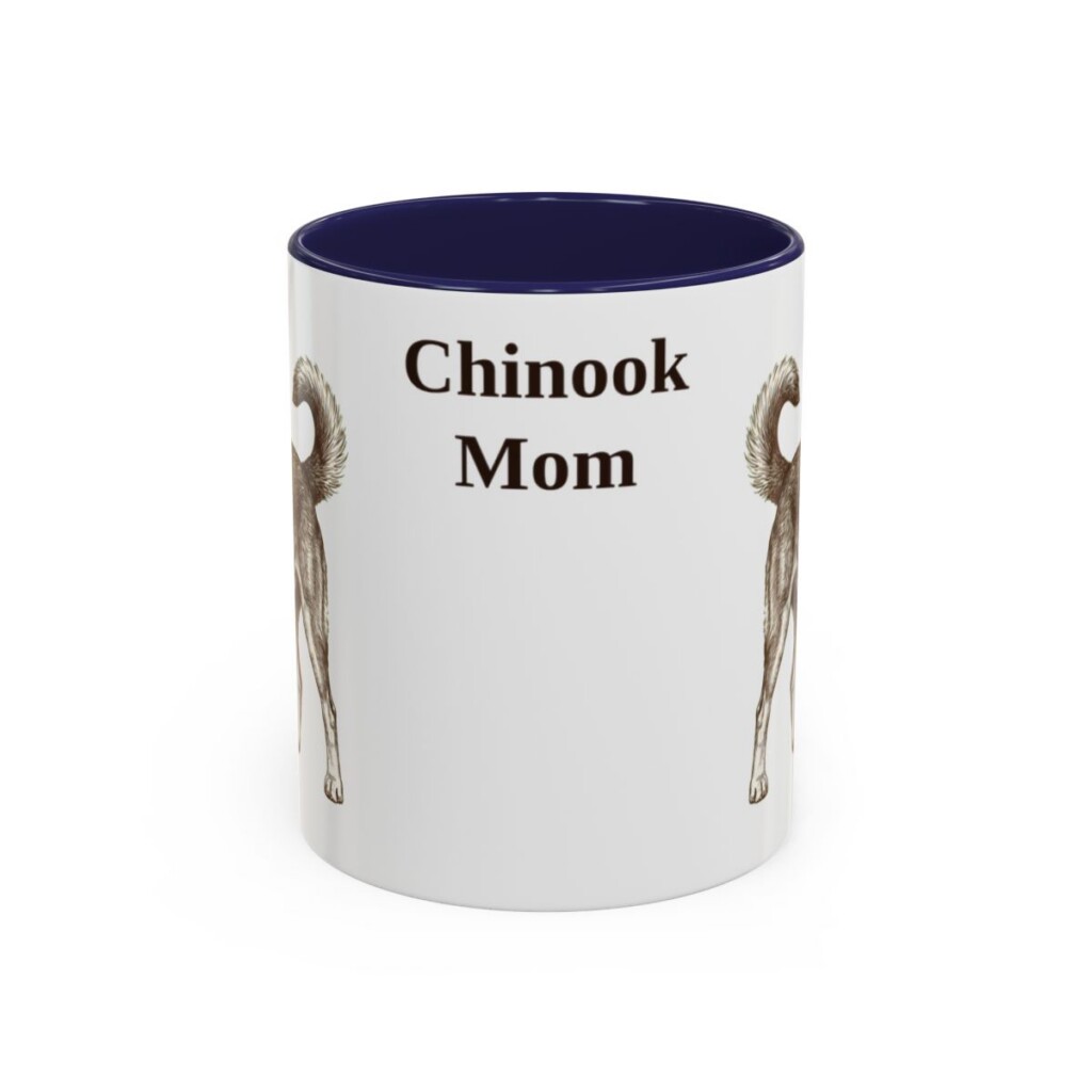 11oz Chinook Dog Mom Mug, Navy, front view