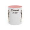11oz Chinook Dog Mom Mug, Pink, front view