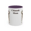 11oz Chinook Dog Mom Mug, Purple, front view