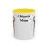 11oz Chinook Dog Mom Mug, Yellow, front view