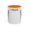11oz Chinook Mug, Orange, front view