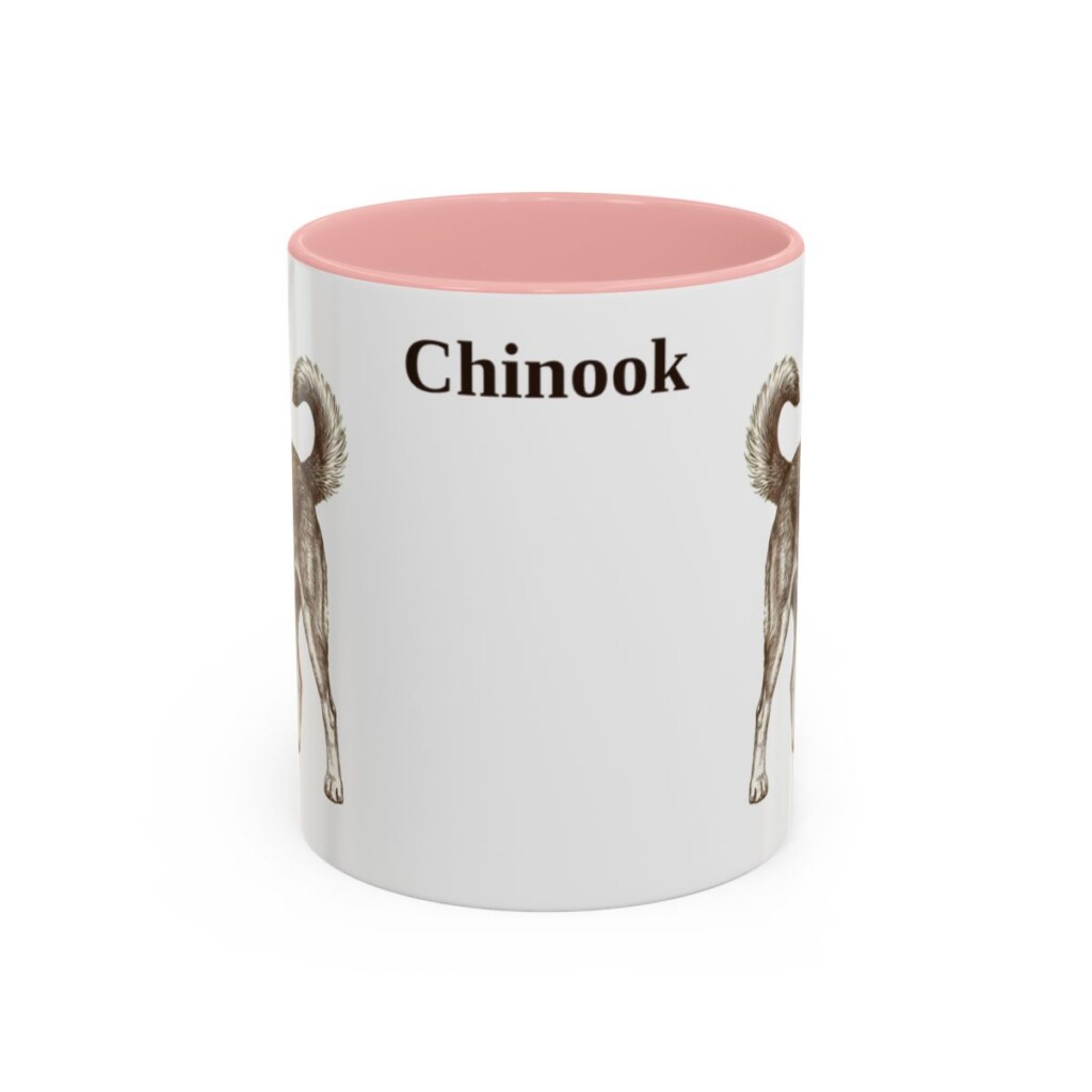 11oz Chinook Mug, Pink, front view