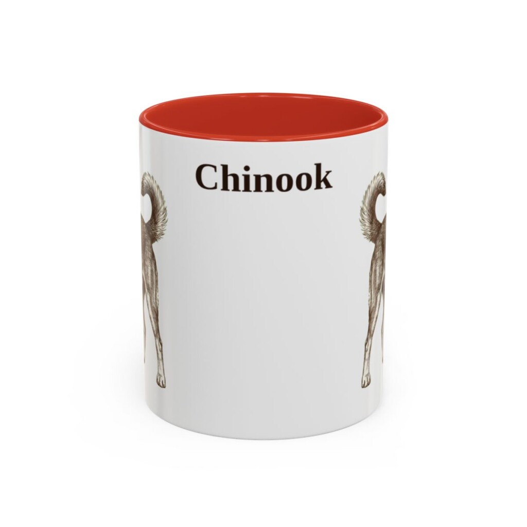 11oz Chinook Mug, Red, front view