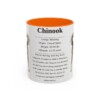 11oz Chinook Mug, Orange, front view
