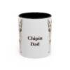 11oz Chipin Dog Dad Mug, Black, front view