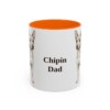 11oz Chipin Dog Dad Mug, Orange, front view
