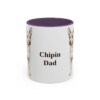 11oz Chipin Dog Dad Mug, Purple, front view