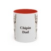 11oz Chipin Dog Dad Mug, Red, front view