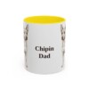 11oz Chipin Dog Dad Mug, Yellow, front view