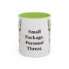 11oz-chipin-mug-humor-light-green 11oz Funny Chipin Mug, Light Green, front view