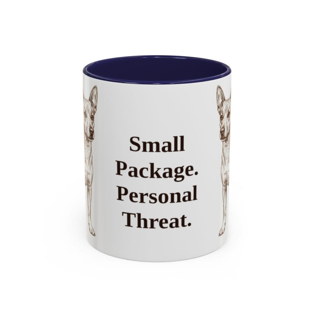 11oz-chipin-mug-humor-navy 11oz Funny Chipin Mug, Navy, front view