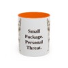 11oz-chipin-mug-humor-orange 11oz Funny Chipin Mug, Orange, front view