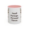 11oz-chipin-mug-humor-pink 11oz Funny Chipin Mug, Pink, front view