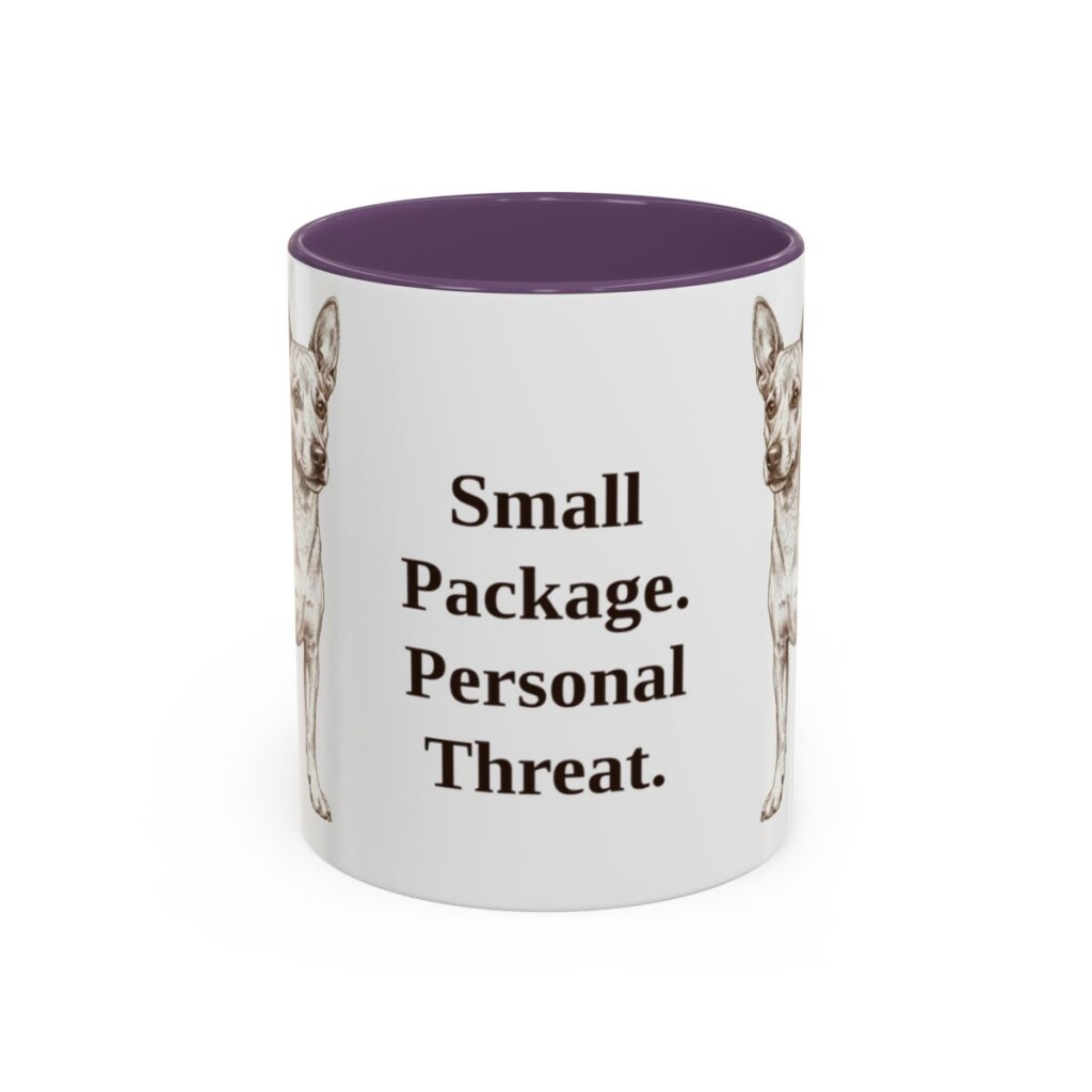 11oz-chipin-mug-humor-purple 11oz Funny Chipin Mug, Purple, front view