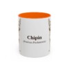 11oz Chipin Latin Mug, Orange, front view
