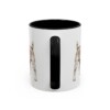 11oz Chipin Dog Mom Mug, Black, back view
