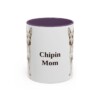 11oz Chipin Dog Mom Mug, Purple, front view