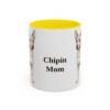 11oz Chipin Dog Mom Mug, Yellow, front view