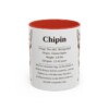 11oz Chipin Mug, Red, front view