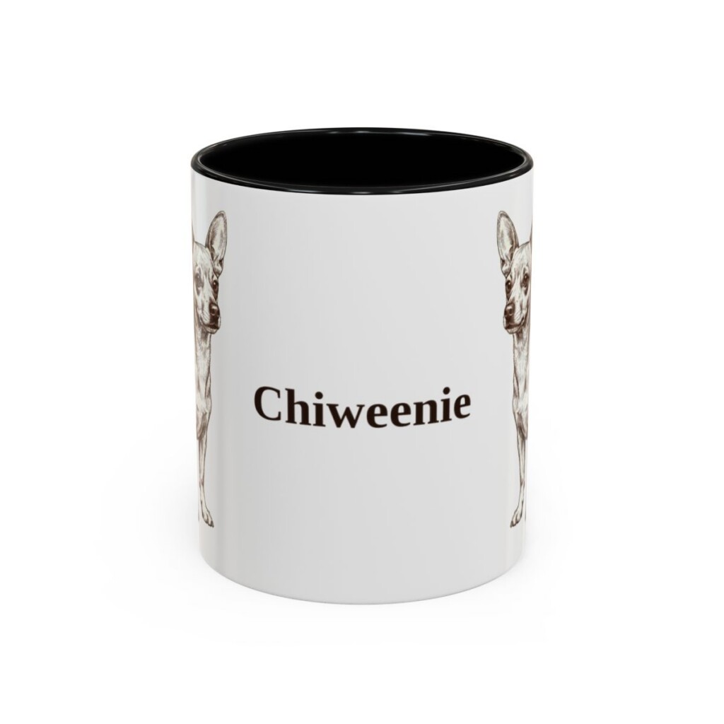 11oz-chiweenie-mug-black-front 11oz Chiweenie Mug, Black, front view