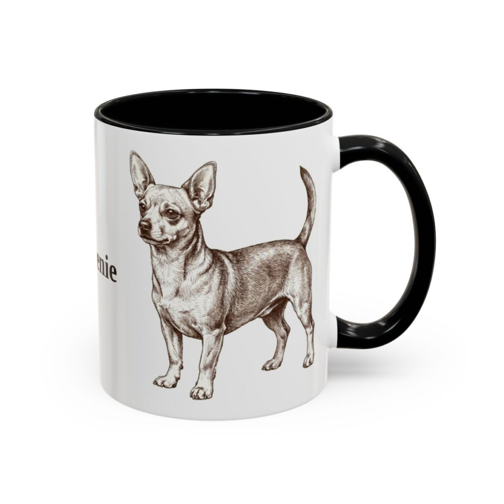 11oz-chiweenie-mug-black-right 11oz Chiweenie Mug, Black, right side view