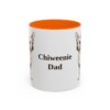 11oz Chiweenie Dog Dad Mug, Orange, front view