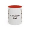 11oz Chiweenie Dog Dad Mug, Red, front view