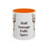 11oz-chiweenie-mug-humor-orange 11oz Funny Chiweenie Mug, Orange, front view