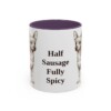 11oz-chiweenie-mug-humor-purple 11oz Funny Chiweenie Mug, Purple, front view