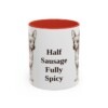 11oz-chiweenie-mug-humor-red 11oz Funny Chiweenie Mug, Red, front view