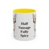 11oz-chiweenie-mug-humor-yellow 11oz Funny Chiweenie Mug, Yellow, front view