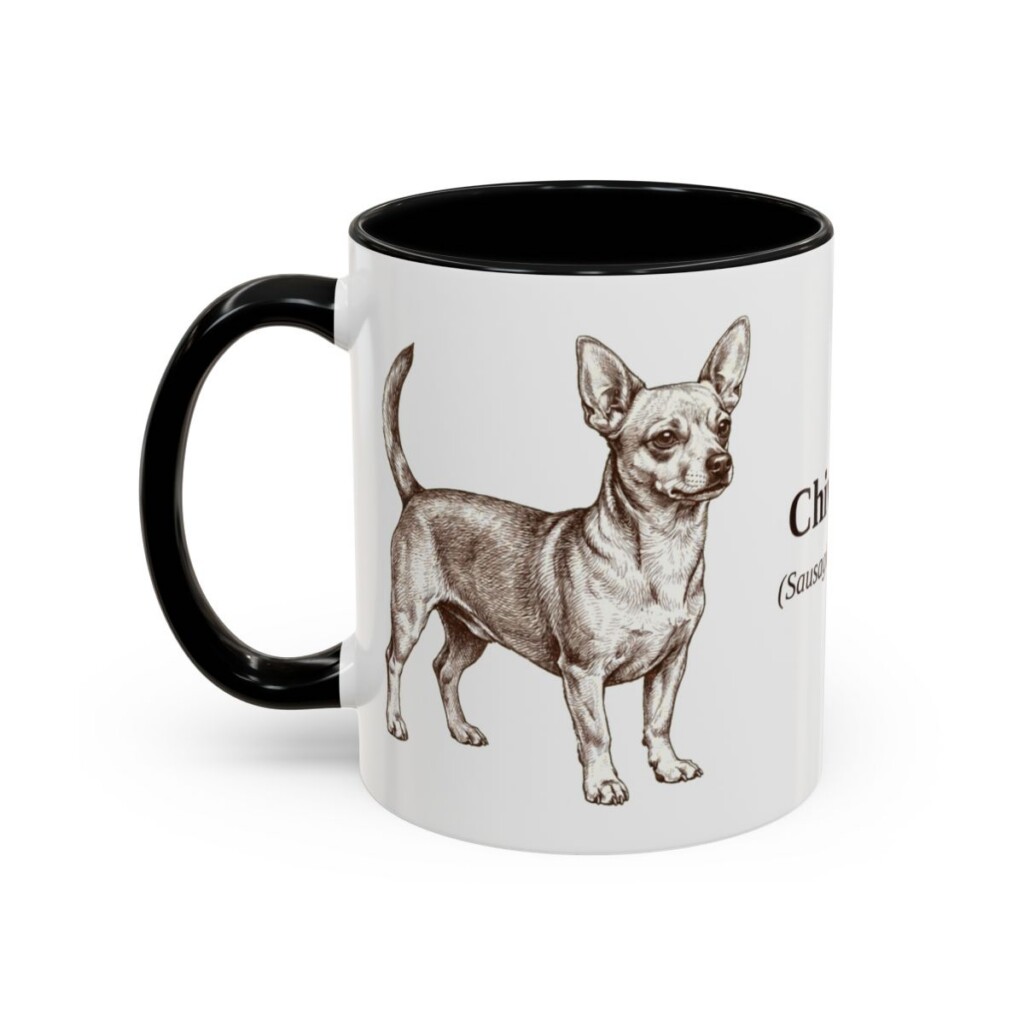 11oz-chiweenie-mug-latin-black-left 11oz Chiweenie Latin Mug, Black, left side view