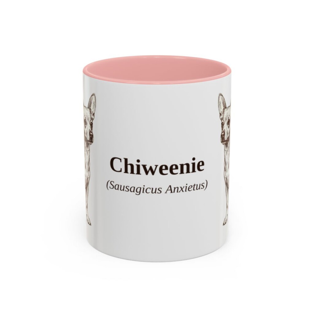 11oz-chiweenie-mug-latin-pink 11oz Chiweenie Latin Mug, Pink, front view