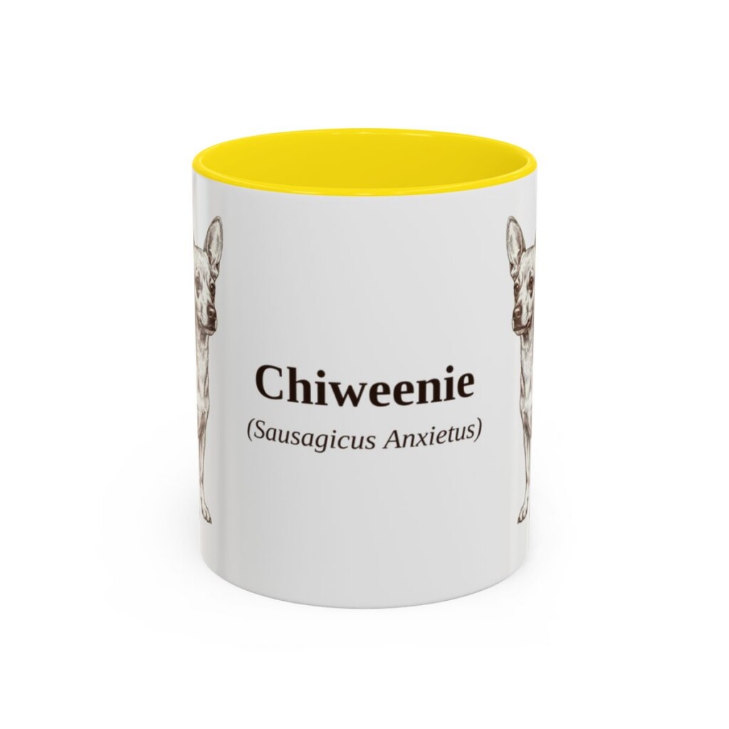 11oz-chiweenie-mug-latin-yellow 11oz Chiweenie Latin Mug, Yellow, front view