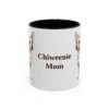 11oz Chiweenie Dog Mom Mug, Black, front view